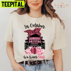 In October We Wear Pink Pink Pumpkins Unisex T-Shirt