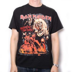 Iron Maiden Number Of The Beast Red T-Shirt