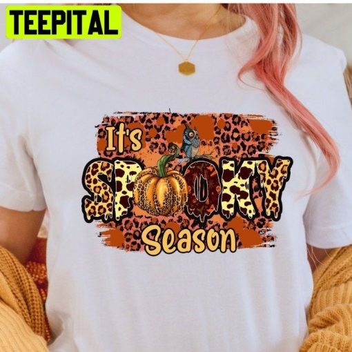 It’s Spooky Season Leopard Halloween Unisex T-Shirt