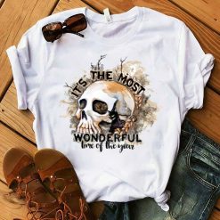 Its The Most Wonderful Time Of The Year Black Cat Pumpkin Spooky Season Fall Halloween Unisex T-Shirt