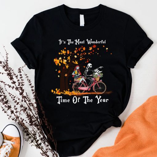 It’s The Most Wonderful Time Of The Year Skeleton Couple Halloween Party Trending Unisex Shirt