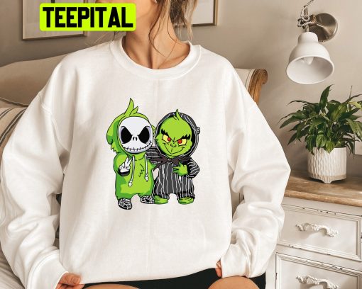 Jack Grinch Skellington Cute Halloween Trending Unisex Shirt