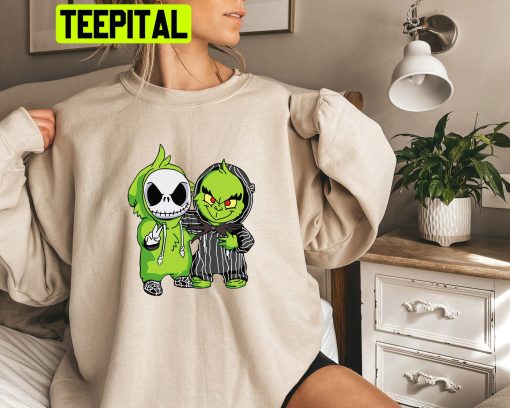 Jack Grinch Skellington Cute Halloween Trending Unisex Shirt