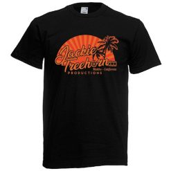 Jackie Treehorn Productions Malibu California Mens Black T-Shirt