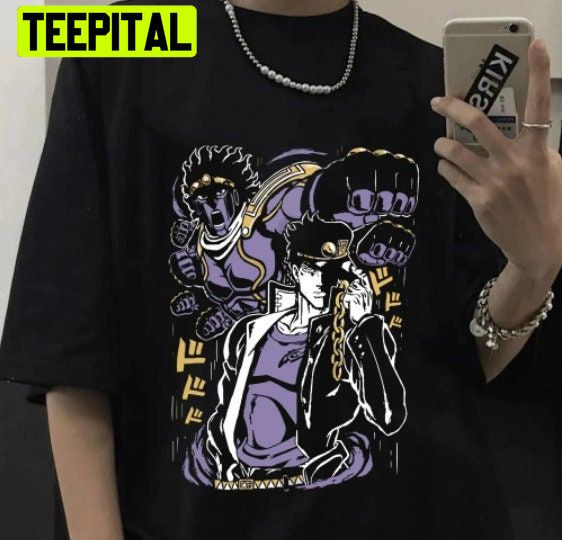 Japanese Anime Jojo Bizarre Adventure Unisex T Shirt Teepital Everyday New Aesthetic Designs