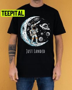 Just Landed Astronaut And His Son Trending Unisex Shirt