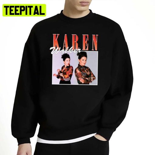 Karen Walker Retro Portrait Art Will And Grace Unisex Sweatshirt