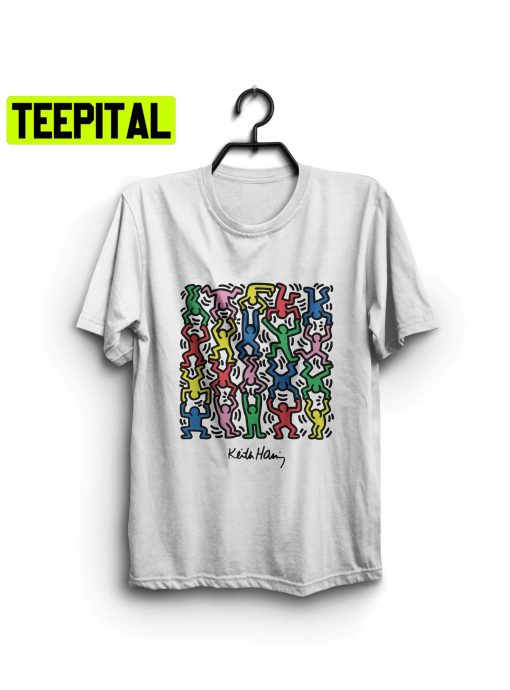 Keith Haring Dancing Figures Unisex Shirt