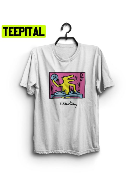 Keith Haring Dj Dog Unisex Shirt