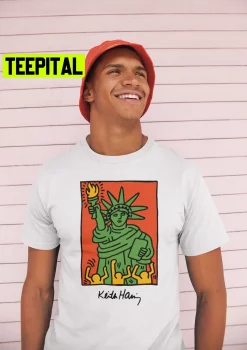 Keith Haring Statue Of Liberty Unisex Shirt