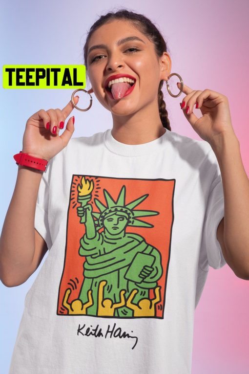 Keith Haring Statue Of Liberty Unisex Shirt