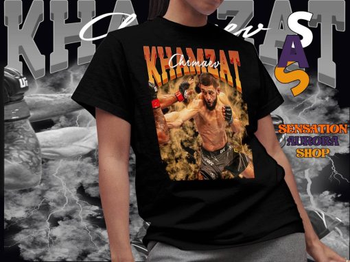 Khamzat Chimaev Fighter Boxing Retro 90s Unisex T-Shirt