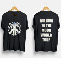 Kid Cudi To The Moon World Tour 2022 Cudi X Nasa Double Sided Shirt