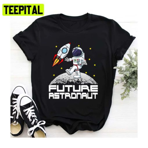 Kids Future Astronaut Man On The Moon Astronomy Unisex Sweatshirt