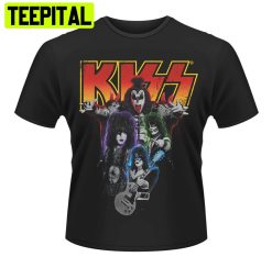 Kiss Neon Band Rock Heavy Metal Gene Simmons Trending Unisex T-Shirt