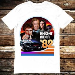 Knight Rider Kitt 2000 Michael Knight TV Series 80s Retro Car T-Shirt