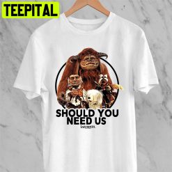 Labyrinth Should You Need Us Cult Film 80s Fantasy Vintage Unisex T-Shirt