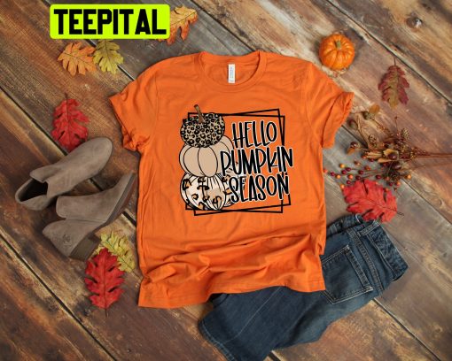 Leopard Pumpkin Halloween Trending Unisex Shirt