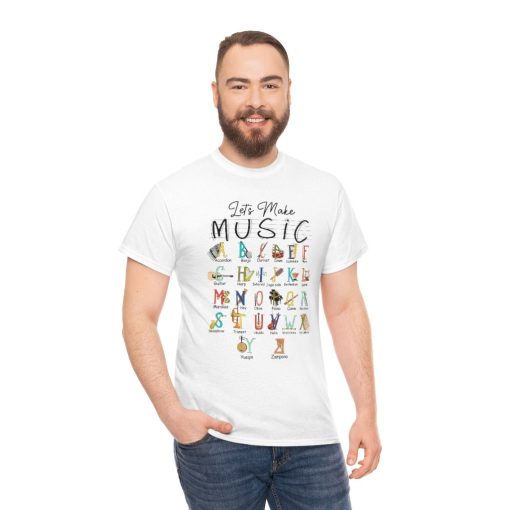 Let Make Music Musical Instrut Alphabet Funny Unisex T-Shirt