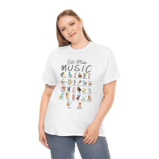 Let Make Music Musical Instrut Alphabet Funny Unisex T-Shirt