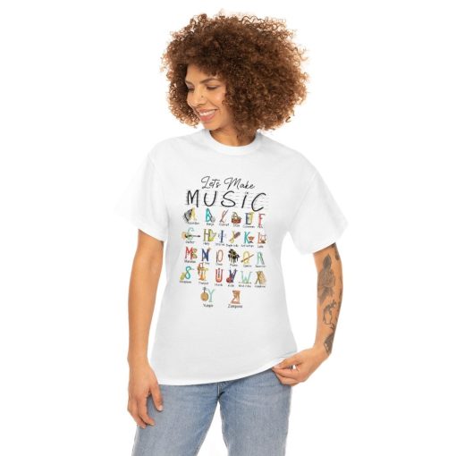 Let Make Music Musical Instrut Alphabet Funny Unisex T-Shirt