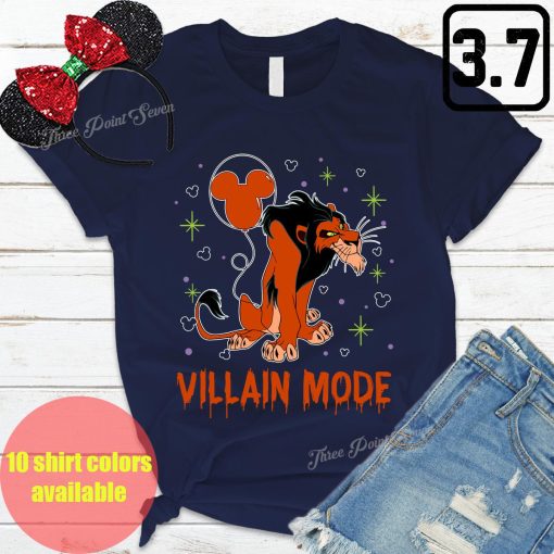 Lion King Scar Villain Mode Matching Disney Halloween Unisex T-Shirt