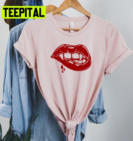 Lips Vampire Cute Halloween Unisex T-Shirt