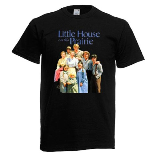 Little House On The Prairie Retro TV Show Mens Black T-Shirt