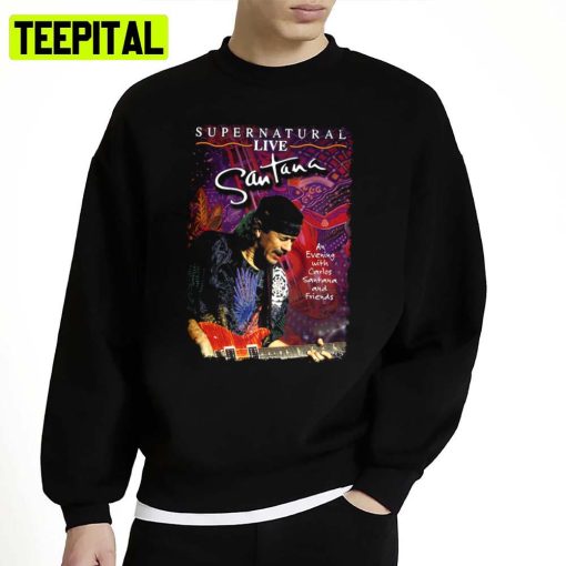 Live Santana Supernatural Retro Art Unisex Sweatshirt