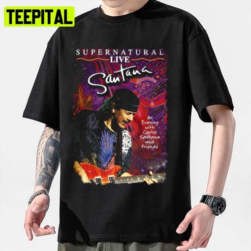 Live Santana Supernatural Retro Art Unisex Sweatshirt