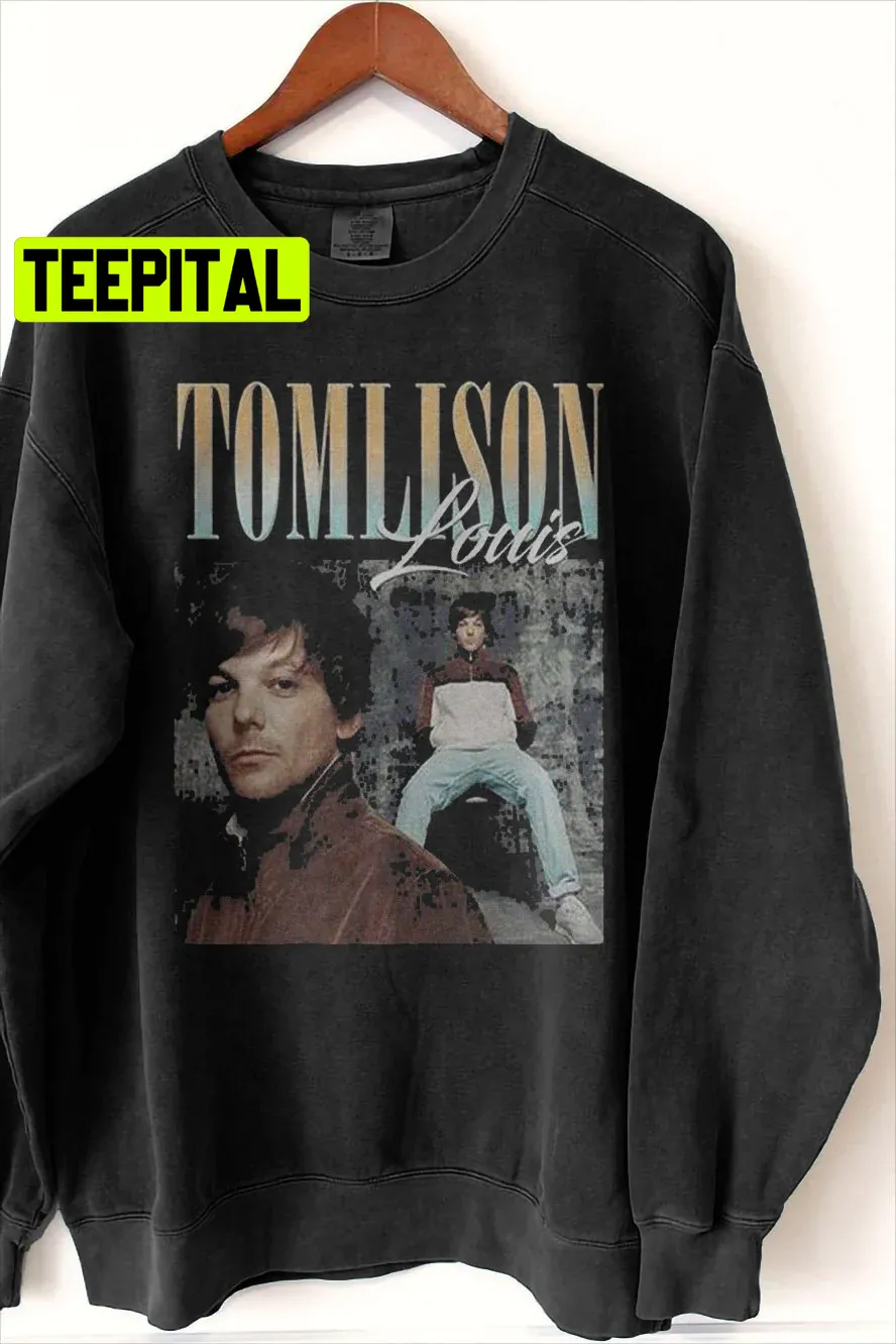 Vintage Louis Tomlinson Rose Shirt Merch One Direction Unisex Sweatshirt -  TeebyHumans