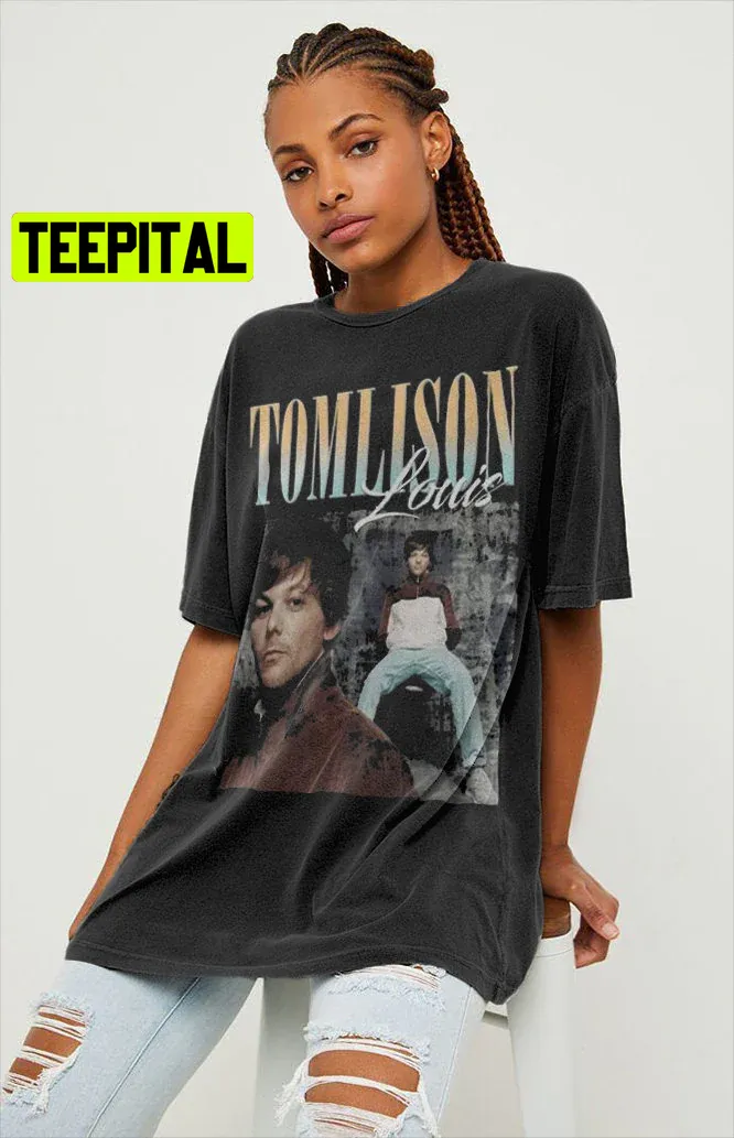 Black Louis Tomlinson Vintage 90s T-Shirt, The Away From Home