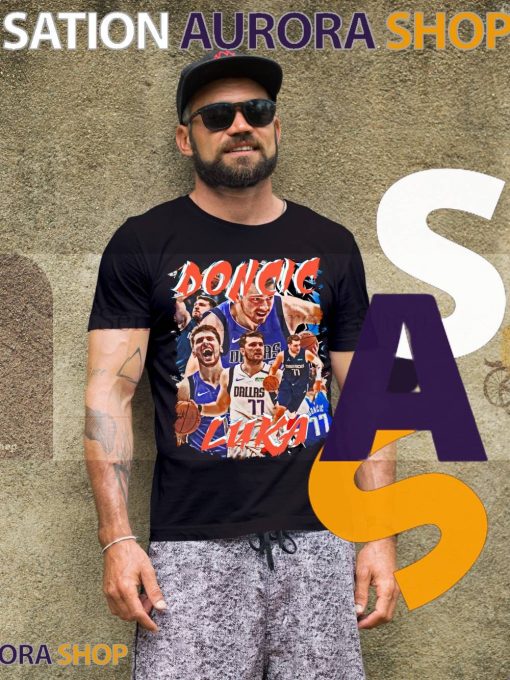 Luka Doncic Professional American Basketball Player Mvp Final Playoffs Retro 90s Unisex T-Shirt