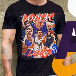 Luka Doncic Professional American Basketball Player Mvp Final Playoffs Retro 90s Unisex T-Shirt