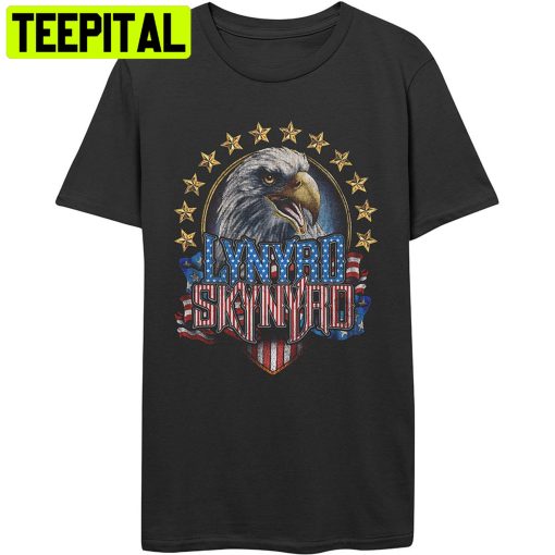 Lynyrd Skynyrd Rock Band America Flag Trending Unisex T-Shirt