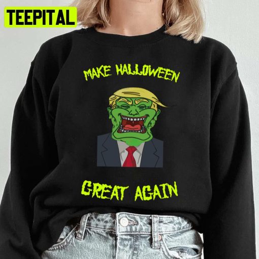 Make Great Again Trumpkenstein Halloween Spooky Night Unisex Sweatshirt