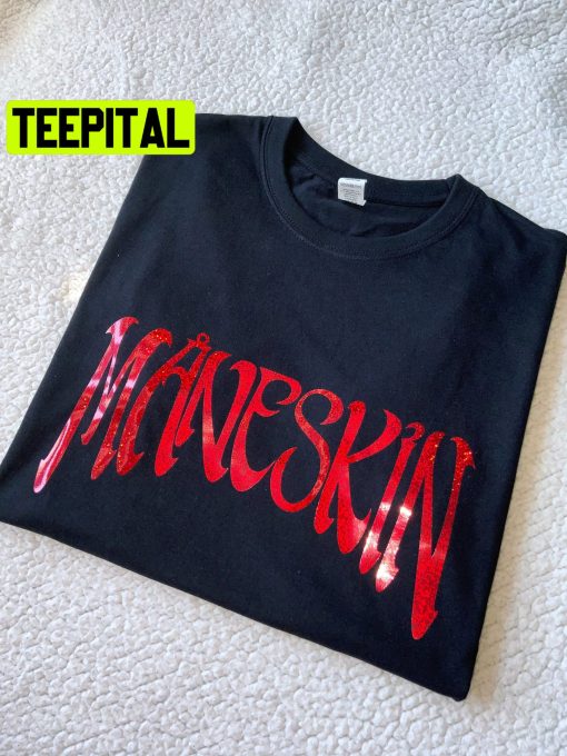 Maneskin Band Red Logo Trending Unisex Shirt