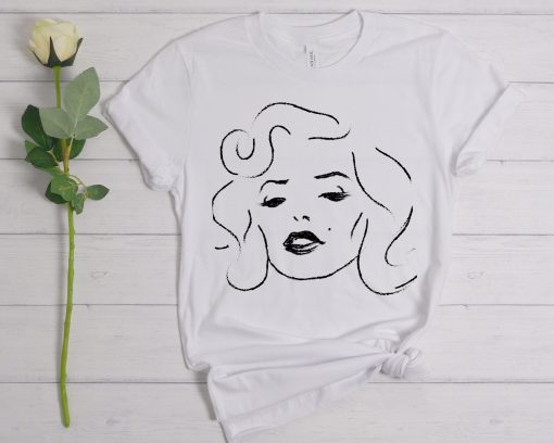 Marilyn Cartoon Illustration Unisex T-Shirt