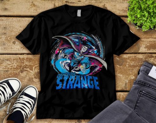 Marvel Doctor Strange Classic Retro Magic Warp Logo In The Multiverse Of Madness T-Shirt