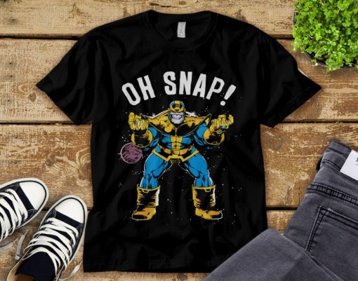 Marvel Thanos Space Oh Snap! Retro Comic Style T-Shirt