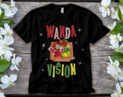 Marvel WandaVision Wanda  Vision Retro TV Artwork T-Shirt