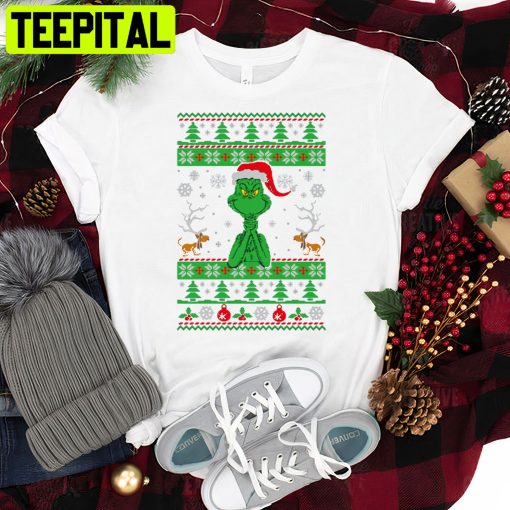 Merry Ugly Grinchmas Grinch Santa Christmas Trending Unisex Shirt