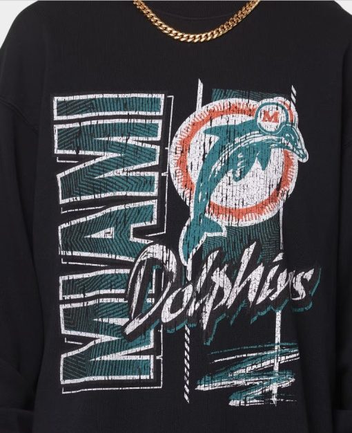 Miami Zig Zag Crewneck Dolphins Nfl Football Unisex T-Shirt