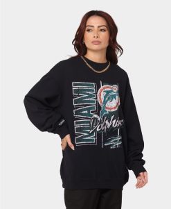 Miami Zig Zag Crewneck Dolphins Nfl Football Unisex T-Shirt