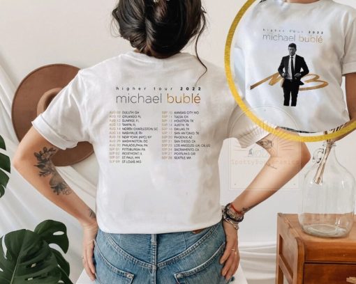 Michael Bublé 2022 Higher Tour Michael Bublé 2022 American Concert New Art T-Shirt