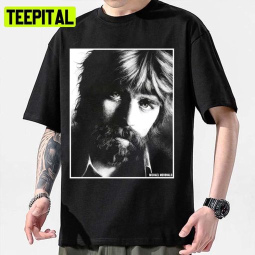 Michael Mcdonald Legends Black And White Portrait Unisex Sweatshirt