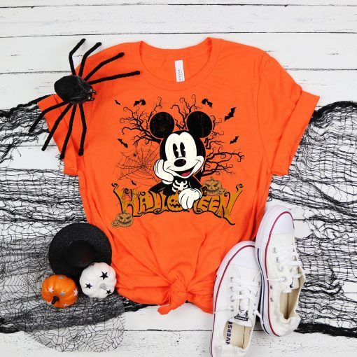 Mickey 2022 Characters Minnie Disney Halloween New Art T-Shirt