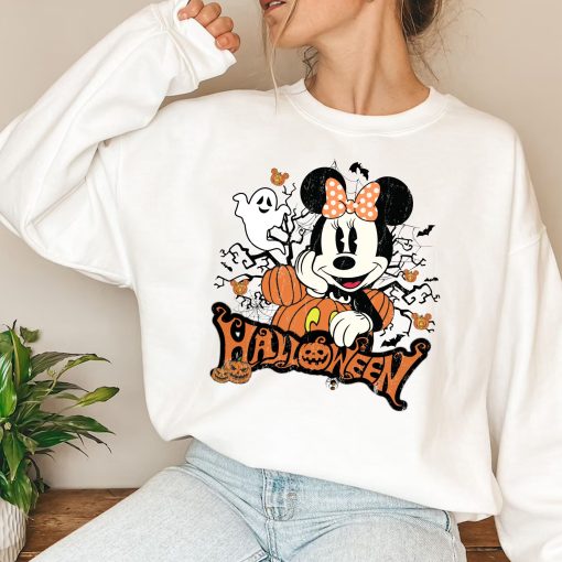 Mickey Minnie Mickey Minnie Couple Trip Disney Halloween New Art T-Shirt