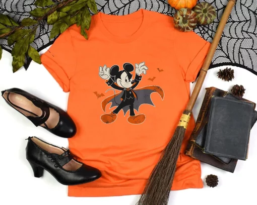 Mickey Mouse Spooky Dracula Costume Halloween Disney And Pixar’s Holiday Unisex T-Shirt