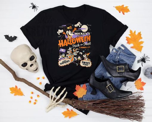 Mickey’s Halloween Trick Or Treat Candy Co Disney And Pixar’s Holiday Unisex T-Shirt